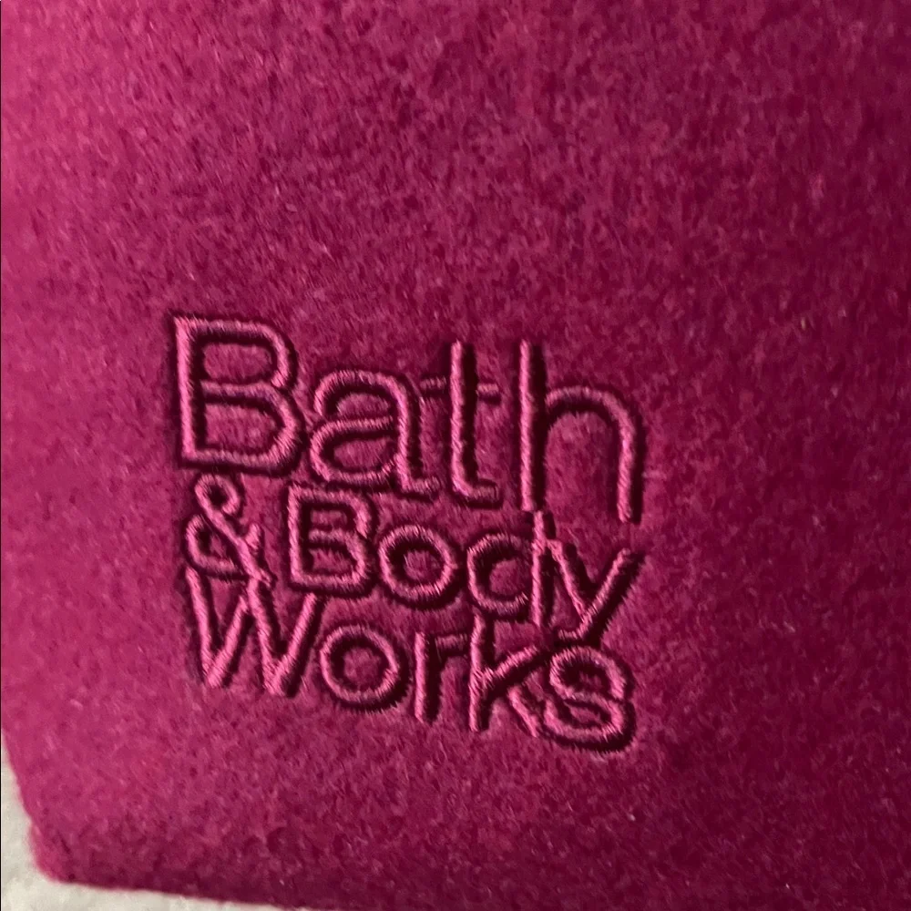 Bath & Body Works Berry Felt Tote Bag with Handles